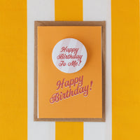 'Happy Birthday to Me’ Stripe Badge Card