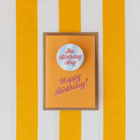 'The Birthday Boy’ Stripe Badge Card