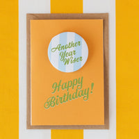'Another Year Wiser’ Stripe Badge Card