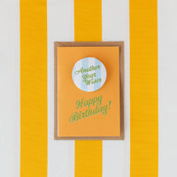 'Another Year Wiser’ Stripe Badge Card