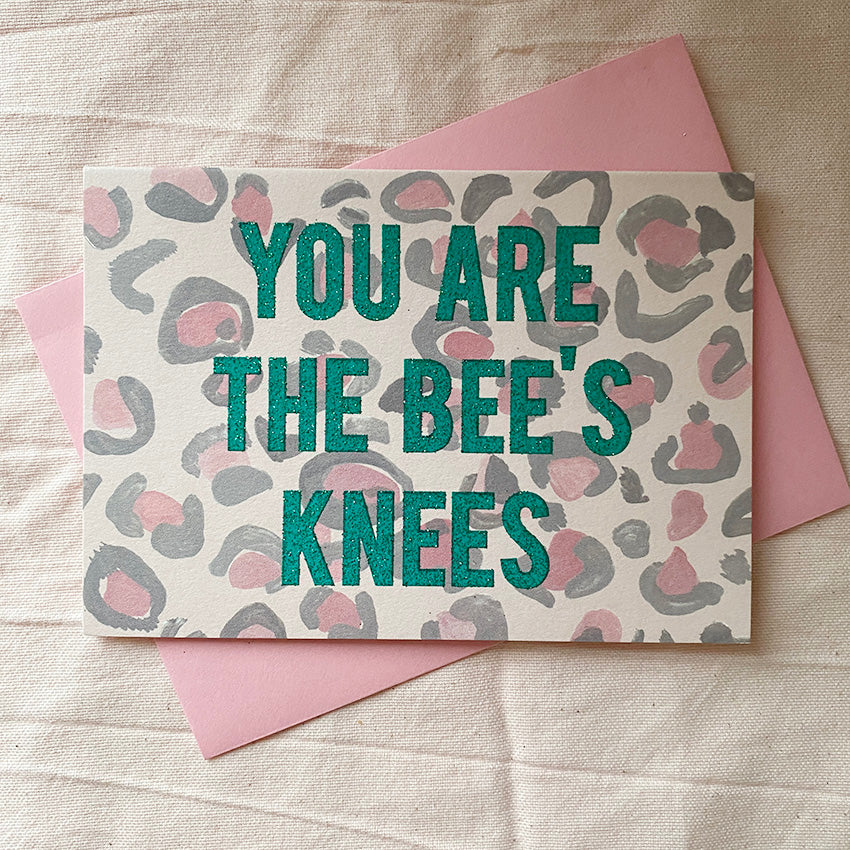 Sample Sale - 'You are the bee's knees' second glitter card