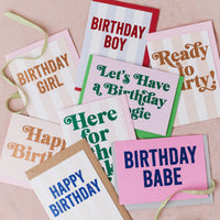 Set of 8 Birthday Glitter Cards