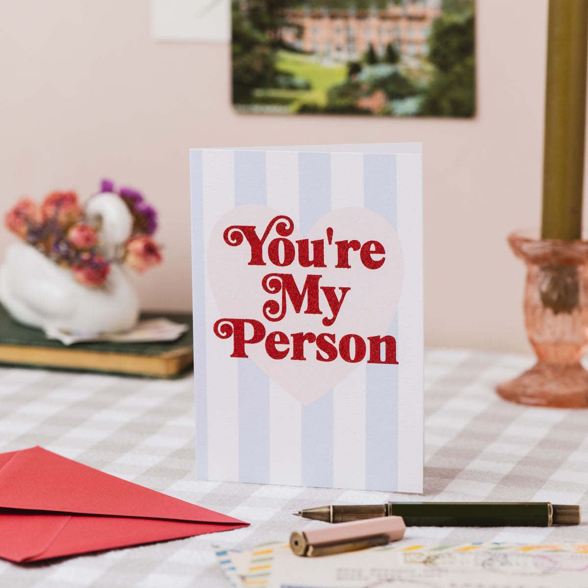 'You're My Person' Valentine's Card - Biodegradable Glitter