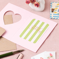 'Happy Birthday' Pink Cut Out Heart Card