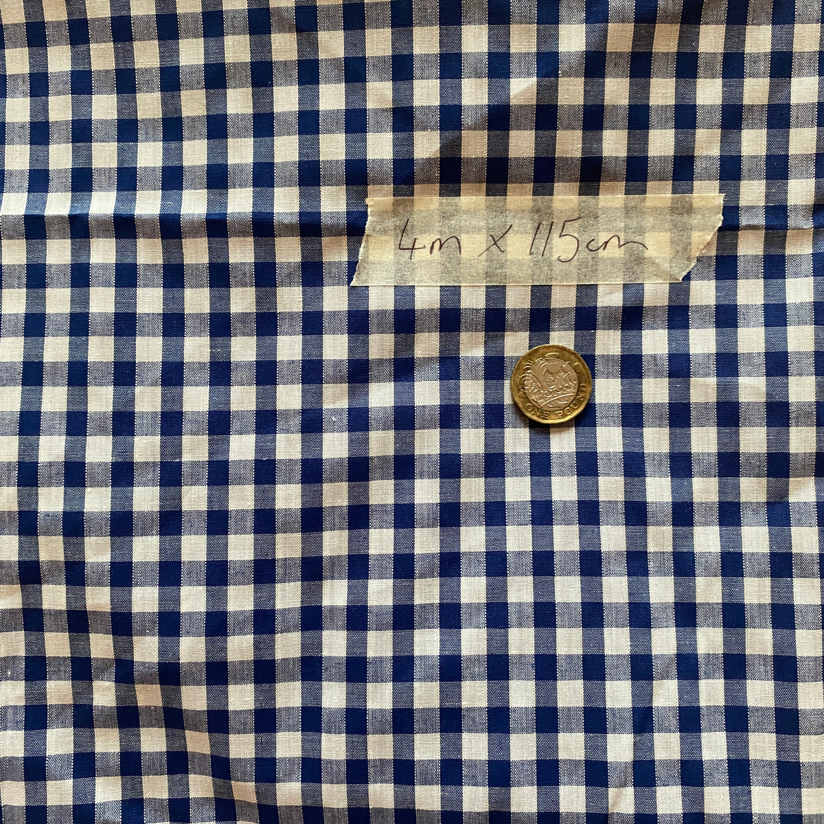 SAMPLE SALE - 4m Blue Gingham