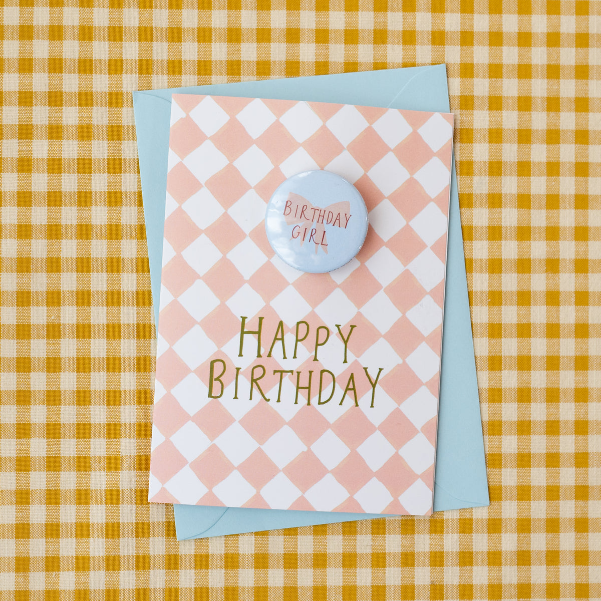 DISCONTINUED - 'Birthday Girl' Mini Badge Card