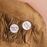 Retro Signwriter Style Lettering Personalised Hen Party Badges