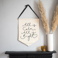 'All is Calm, All is Bright' - Christmas Banner