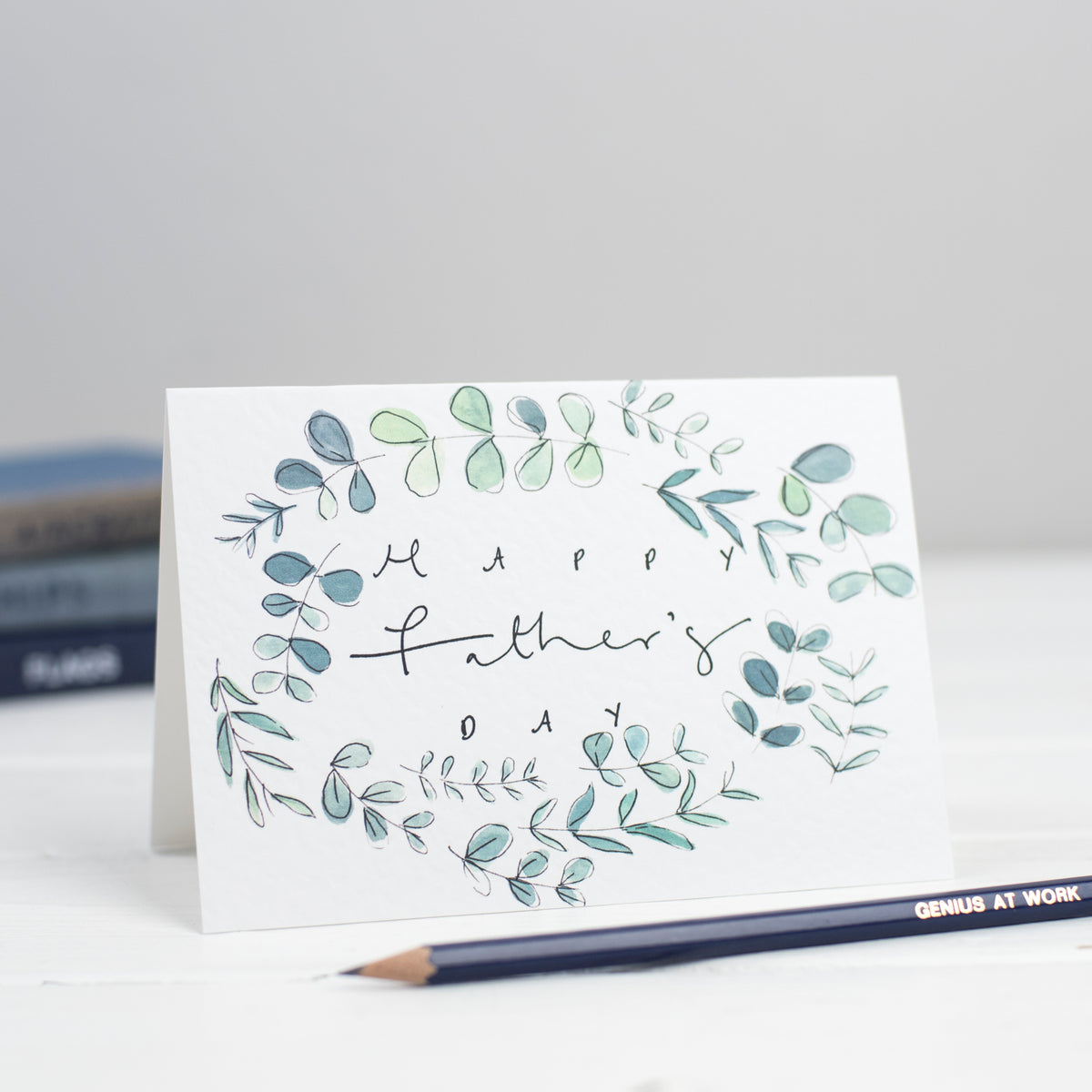 'Happy Father's Day' Botanical Border Card