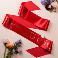 'Groom to Be' Gold Foil Hand Lettered Stag /Sten Party Sash - Choice of Colours