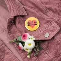'Mother of the Bride' or 'Mother of the Groom' Heart Hen Party Badge