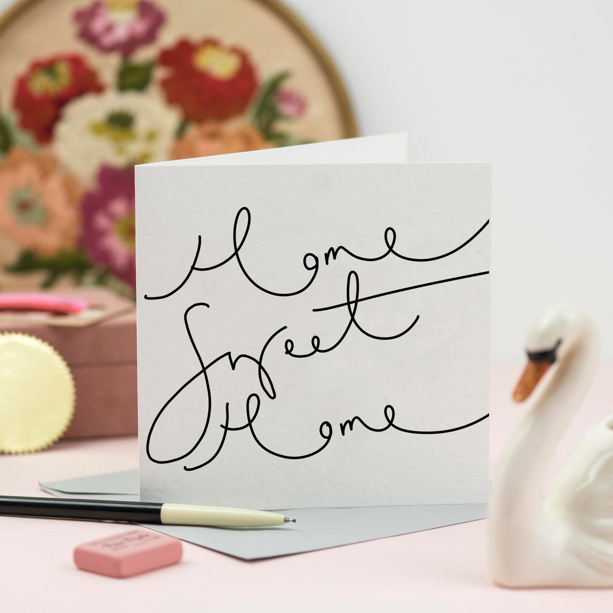 'Home Sweet Home' New Home Hand Lettered Card