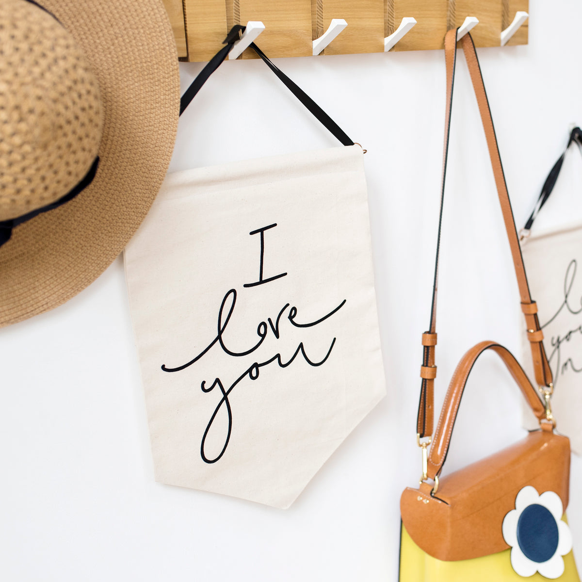 I Love You / Love You More - Handwritten Banners
