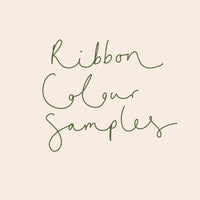 Ribbon Colour Swatch Samples - 'Luxury Ribbon'